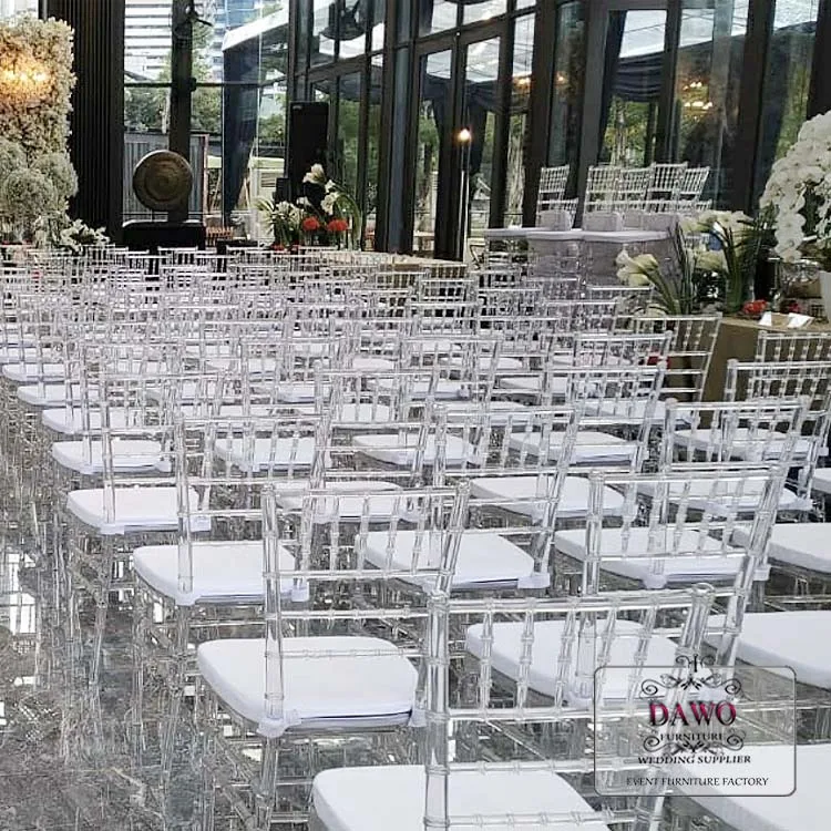 Высококачественный прозрачный акриловый стул chiavari для проведения мероприятий