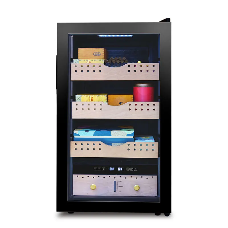 Josoo Large Capacity 86X Small Cooler Wine Cellar And Beverage Coolers Cigar Humidor