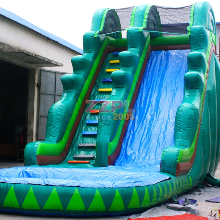 
Commercial Marble Green Small Inflatable Water Slide 