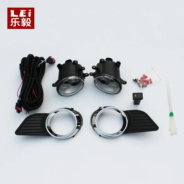 LEYI hot sale ABS  front fog lamp chrome cover for  Sienna 2011 2017