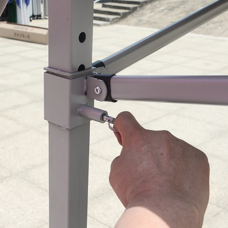 10x10ft Metal Stretch Sun Shade Tent Canopy Parts Folding Big Gazebo Tent Trade Show Tent Outdoor