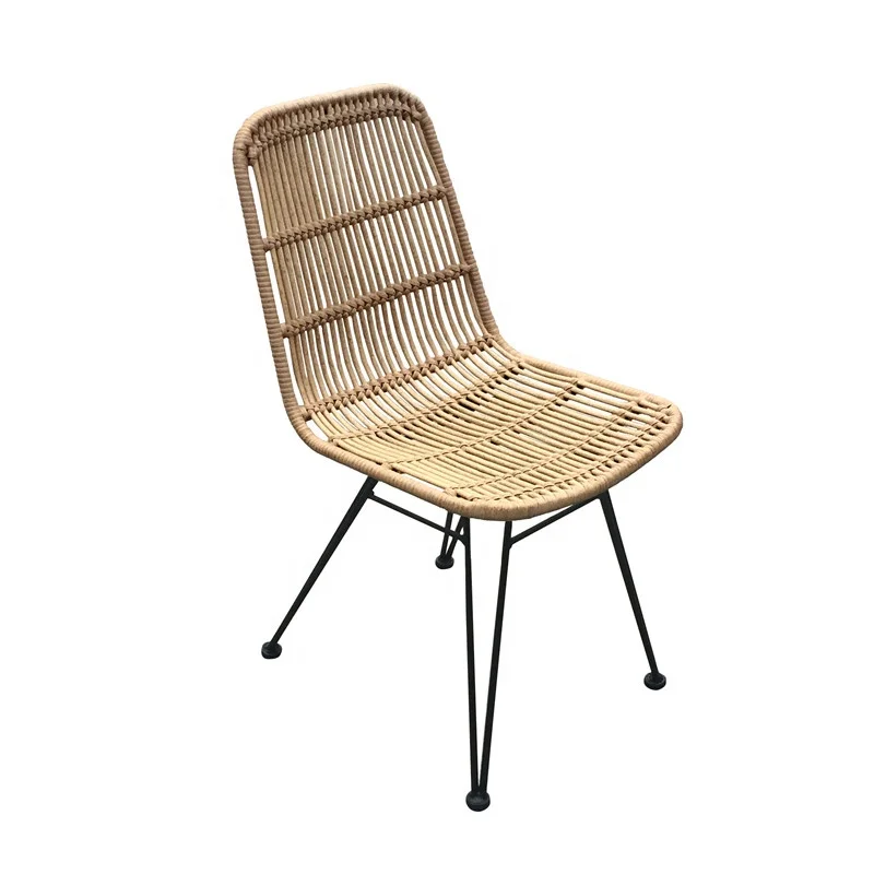 
TW8714 Outdoor Restaurant Garden Metal PE Rattan Chair dining chair 