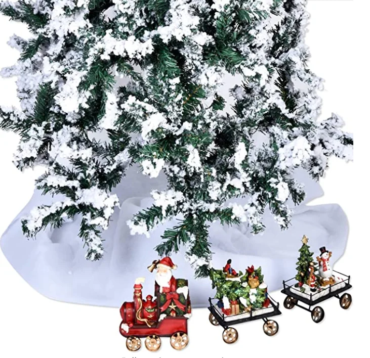 2 сумки, рождественское пушистое снежное волокно, искусственное снежное покрывало для зимней мантии, деревни и Рождественское украшение