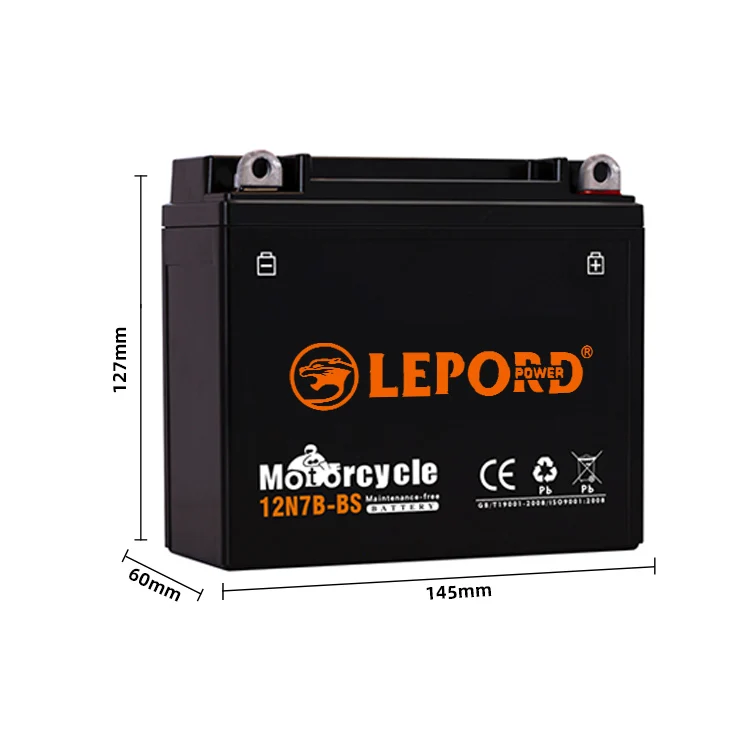 motorcycle 12V 5ah 7ah 12ah 14ah starting battery maintenance free lead acid electric motorcycles battery 12v