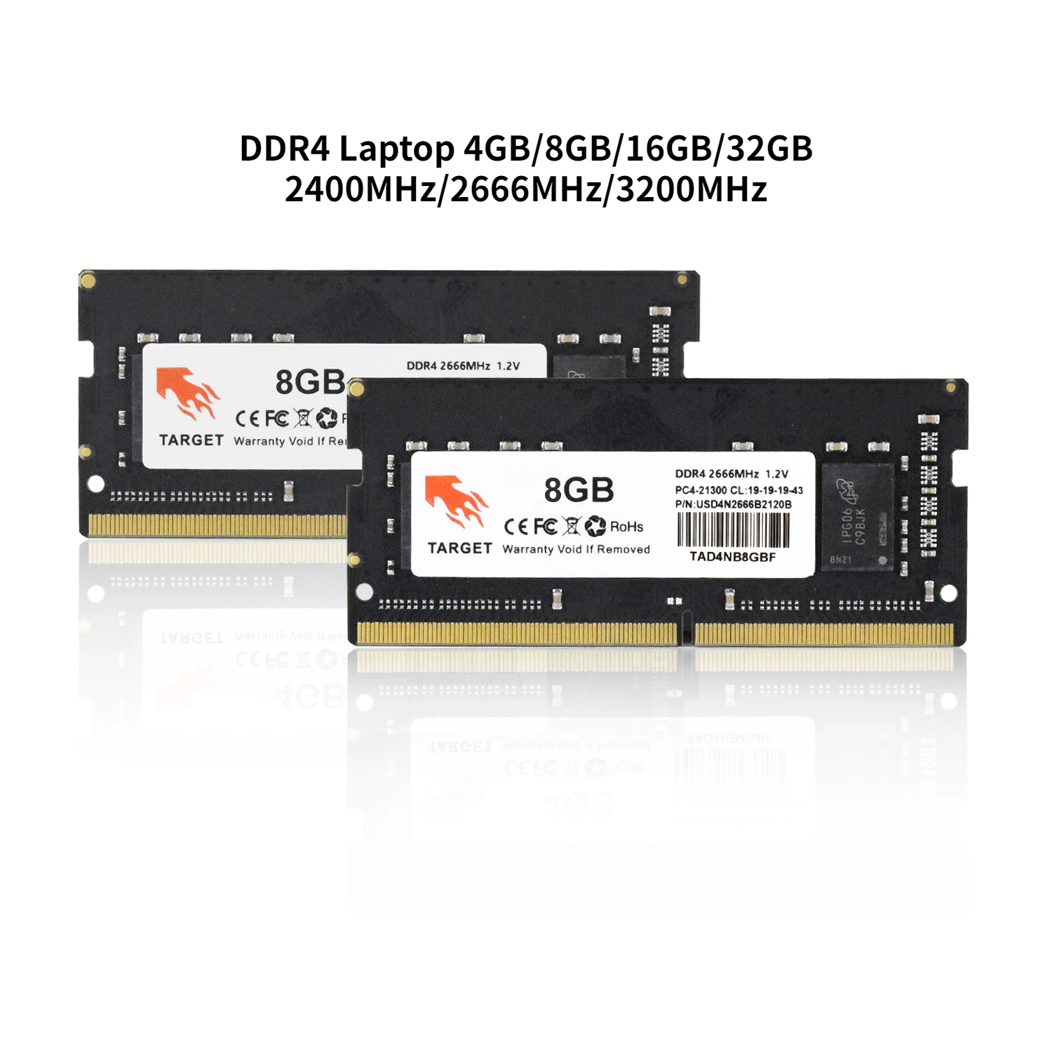 Target DDR Memoria RAM 4gb 8GB 16GB 32GB 64GB RGB DDR3 DDR4 DDR5 1600MHz 2400MHz 2666MHZ 3200MHz ram for gaming laptop PC