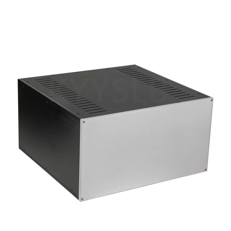 KYYSLB 410*430*230MM All Aluminum Home Audio Amplifier Case CNC Box House DIY Enclosure Amplificador Chassis