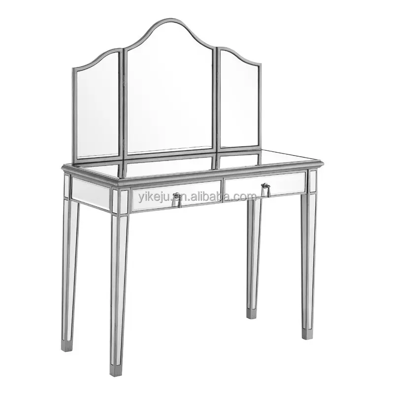 Современный туалетный столик с ручной росписью с зеркалом, Зеркальный туалетный столик, мебель для гостиной, OEM