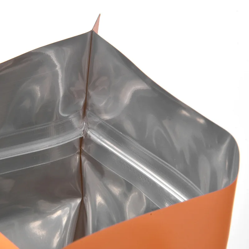 Stand Up Pouch With Custom Printing And Matte Finish Aluminum Foil Tea Plastic Mylar Food Packaging Bags With Zipper