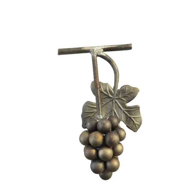 Wrought iron used on the gate wholesale cast steel flowers beautiful decorative  iron work grapes