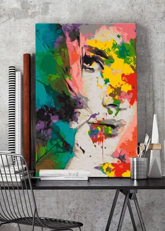 Colorful lion Graffiti Oil Abstract Painting Canvas Prints for Wall Art Picture for Living room Home Decor