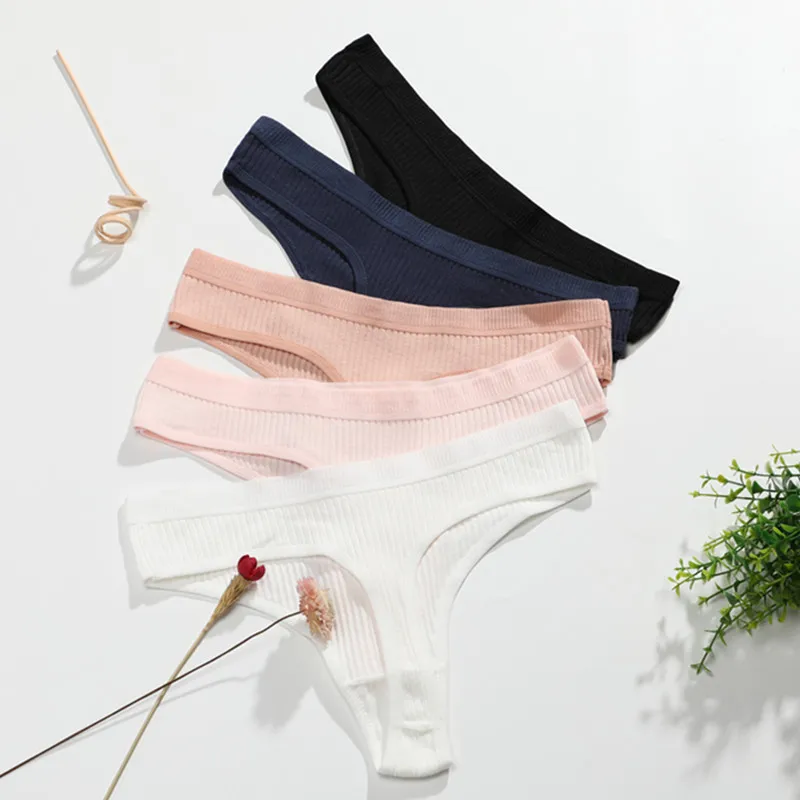 
Wholesale Cotton Soft Women Thong G String Bikini Lady Sexy Panties Underwear 
