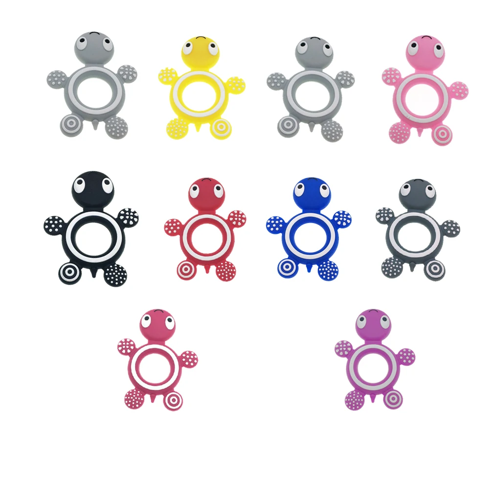 Promotion Low Price Baby Turtle Teething Toy Silicone Baby Teether