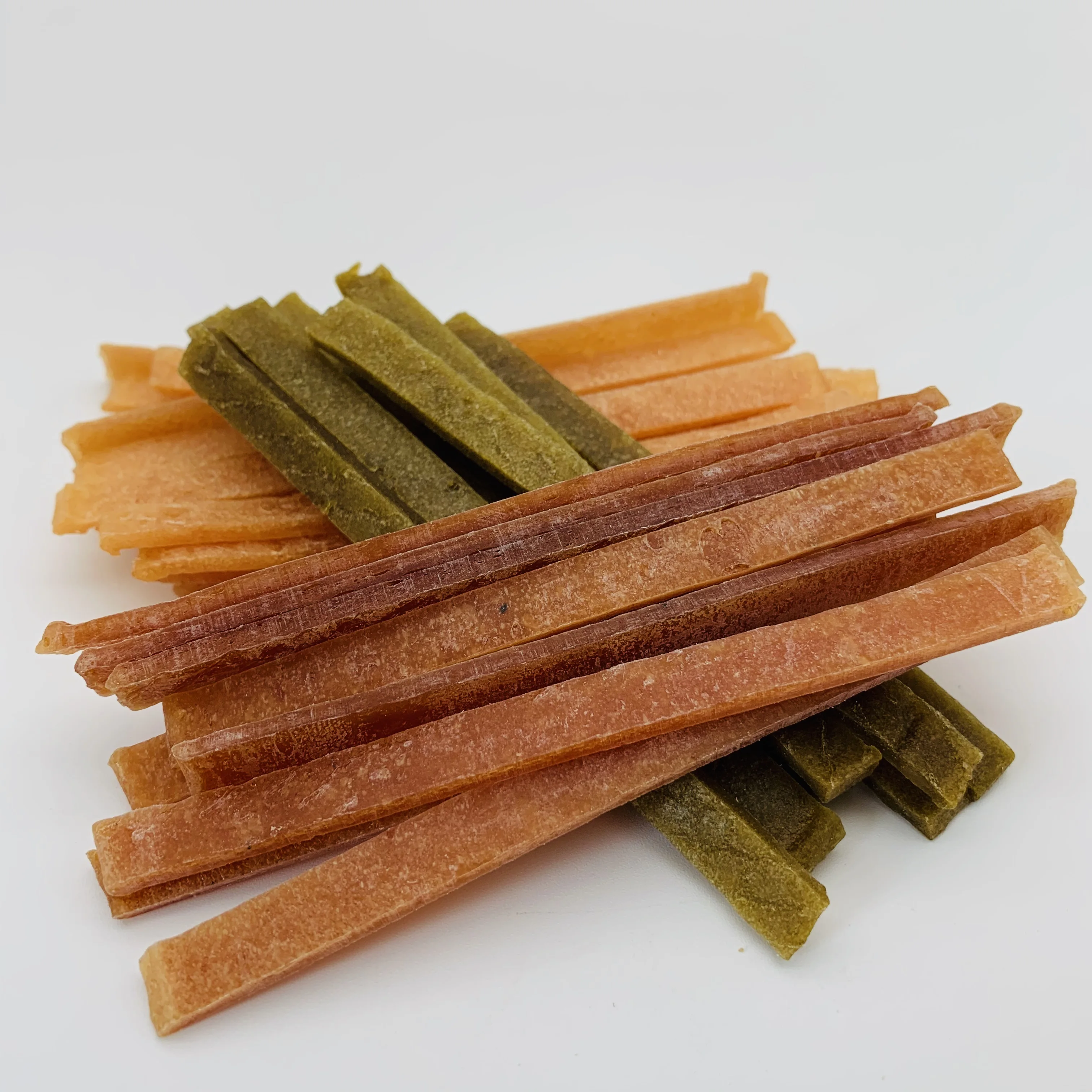 
Bulk cat treats chicken and tuna strips fish flavor cat snacks pet food supplement 