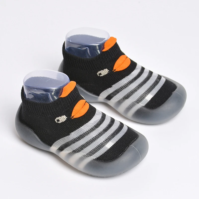 baby socks shoes rubber bottom  anti-slip newborn toddler breathable Little monster soft