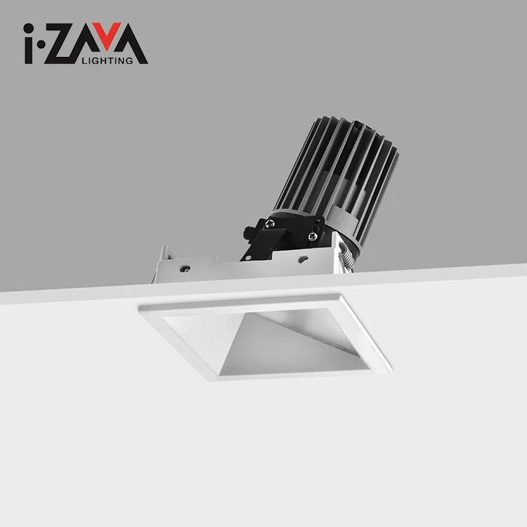 Factory Aluminum Fixture Aluminum IP20 10W 12W 14W COB Recessed LED Spotlight