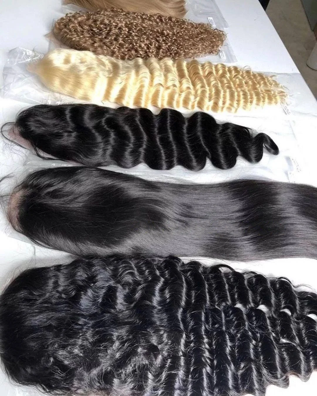 
 Парики из натуральных волос на фронте, волнистые, длинные, прямые, блонд, 613  