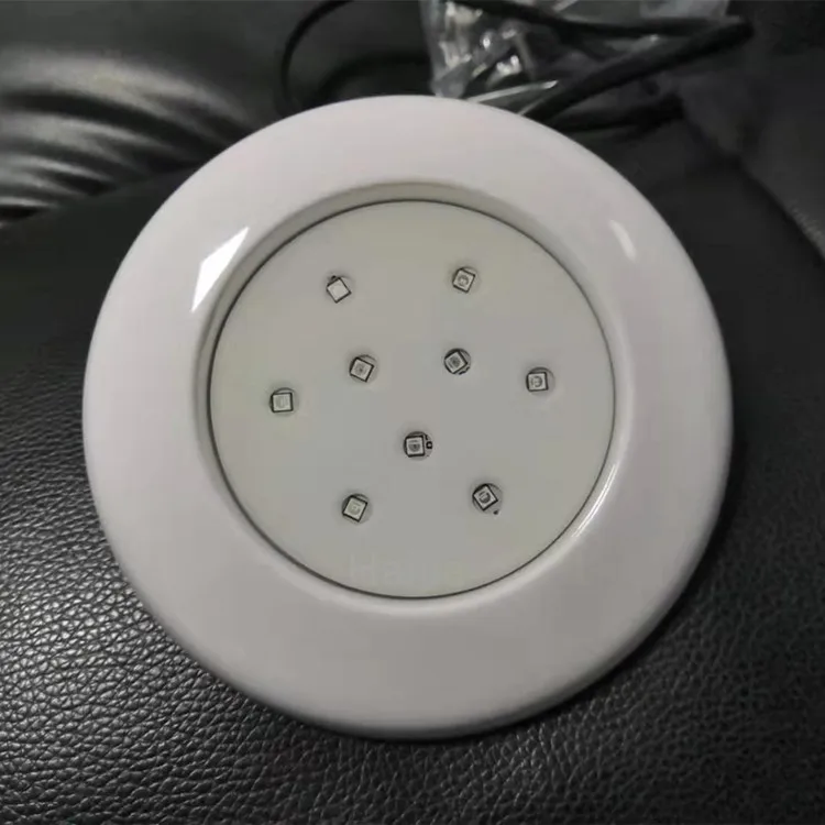 4 years warranty Epistar SMD led chip 9W ultrathin ABS Dia125*H25mm DN20 Embedded led pool light
