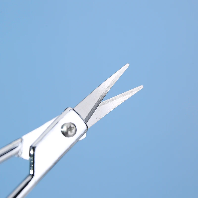 Lameila Custom Logo Eyebrow Scissors Nose Hair Remover Pointed Scissors Eyebrow Stainless Steel Beauty Scissors For Women A0410