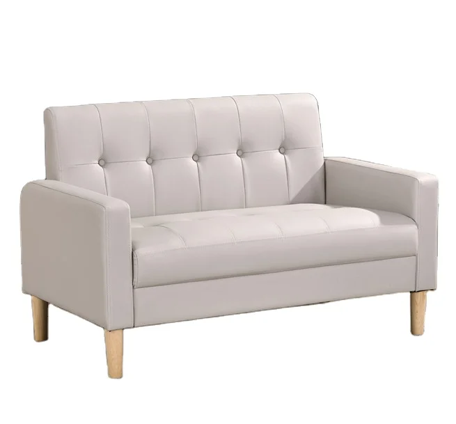 Latest two seater sofa low price leather sofa set coffee shop furniture