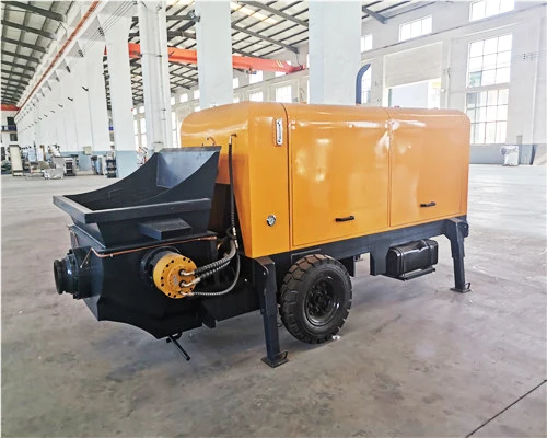 New Arrival Portable Diesel Concrete Mixer With Concrete Boom Pump