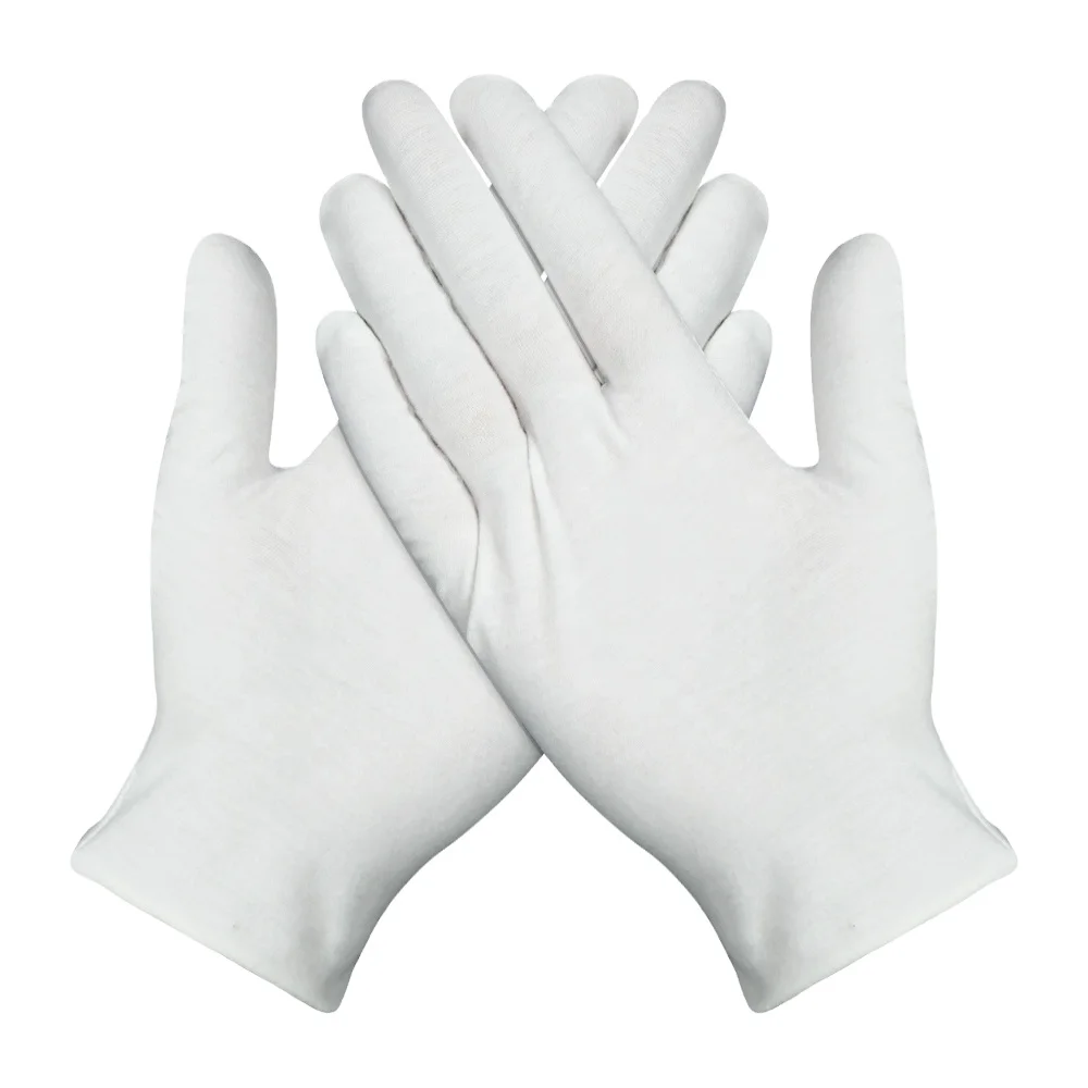 High Performance Work Gloves Protective Natural Cow Split cotton Safety Gloves High Productive Industrial Gloves