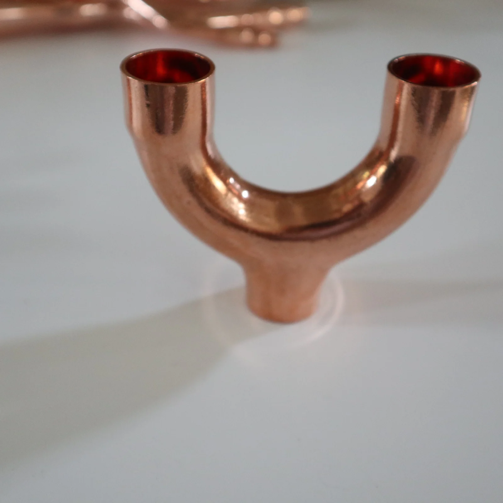 copper Pipe Fittings Equal Tee Y-branch pipe fitting professional DN15 Coupling 1 1/8 Inch Elbow Female Copper Coating