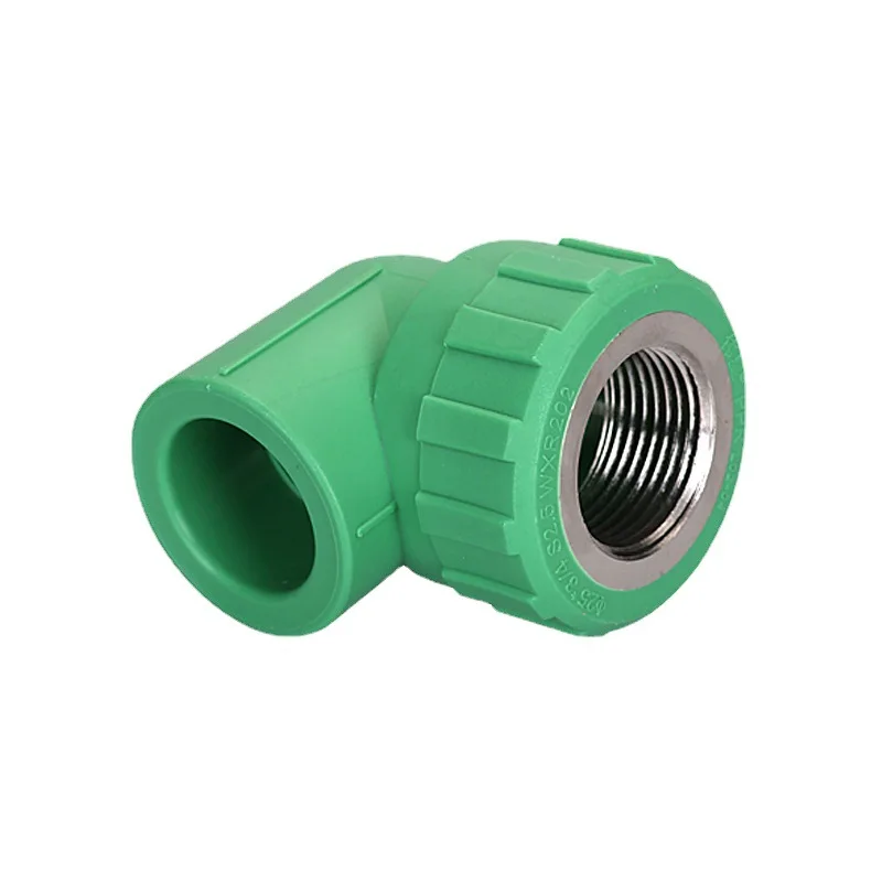 PPR water supply pipe and fittings Frost resistant series Green home decoration Female threaded elbow 90 degrees