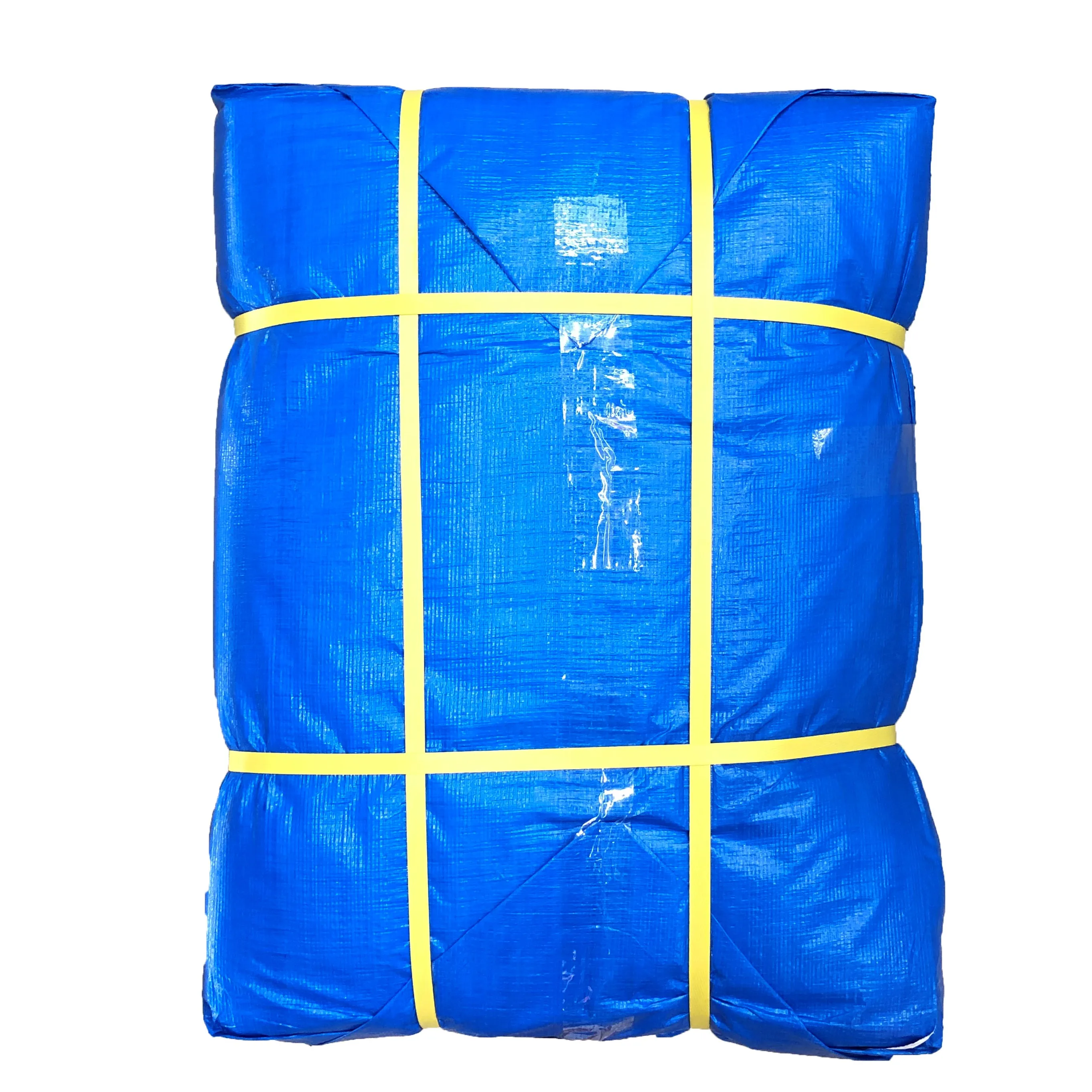 Customized Tarpaulin Sheets Stock HDPE Coated Double Sides White Color Plastic Fabric Waterproof Poly Tarp Plastic Sheets