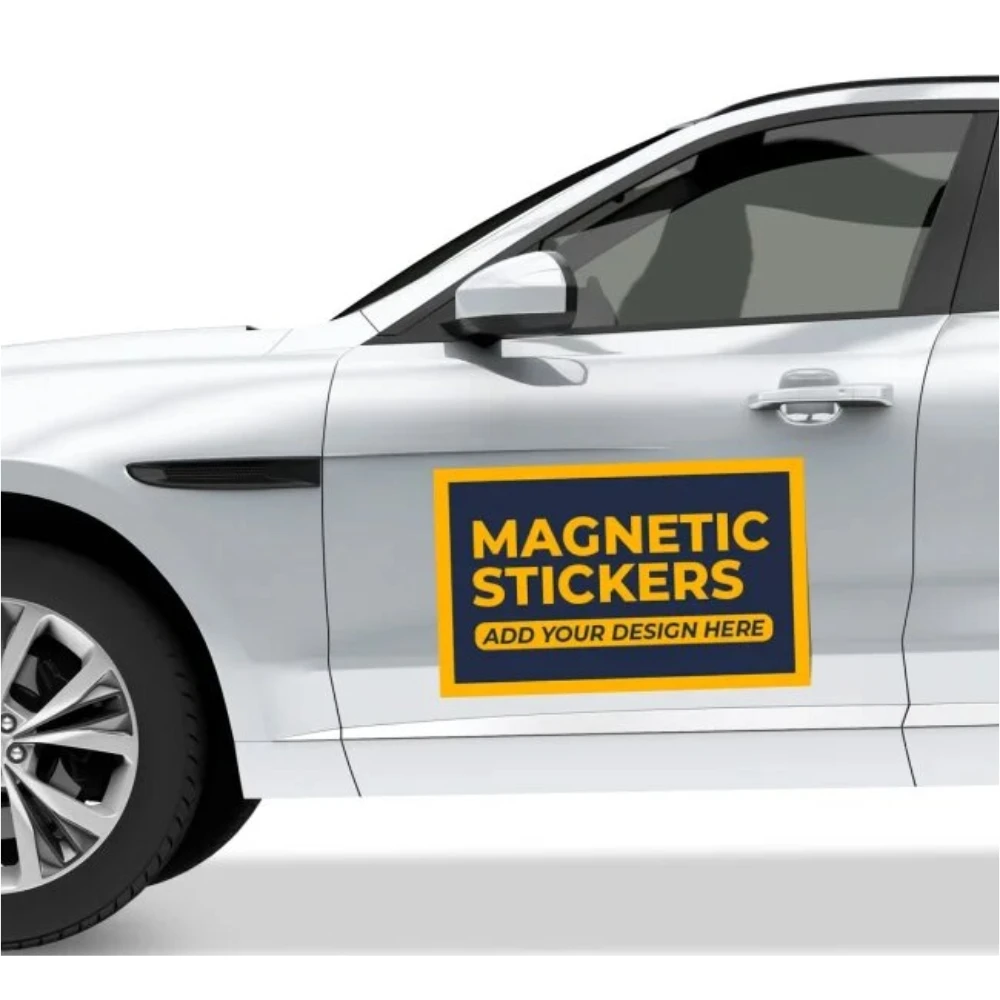 Custom HD Printing Car Van Magnetic Logo Vinyl Sticker Anti-scratches UV Resistant Repeatedly For Advertising Your Business Sign