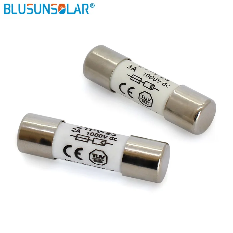 PV Solar Fuse 2A-32A 1000VDC Fuse link 10x38mm gPV for Solar Power System