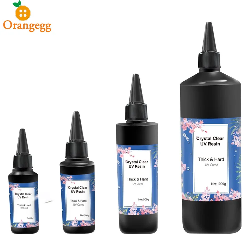 Orangegg  Wholesale Uv Resin Uv Curing Crystal Clear Glue For Art Crafts Supplies Diy Jewelry Pendant Epoxy Uv Resin Hard Soft