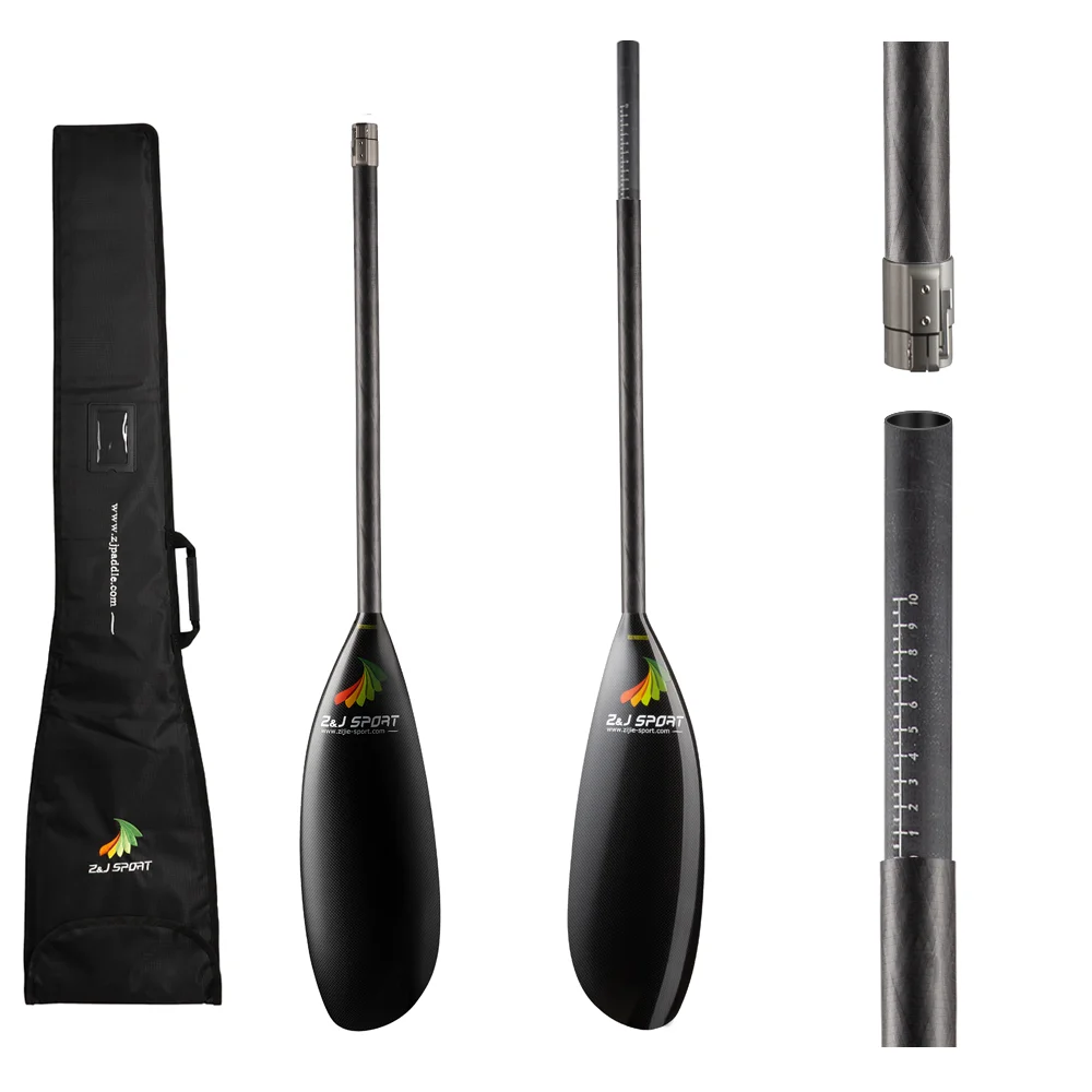 Carbon fiber kayak paddle