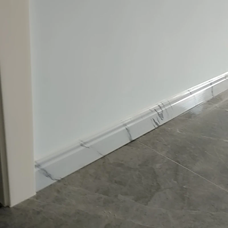 Original factory hard marble colour 14mm metal wall baseboard skirting for living room