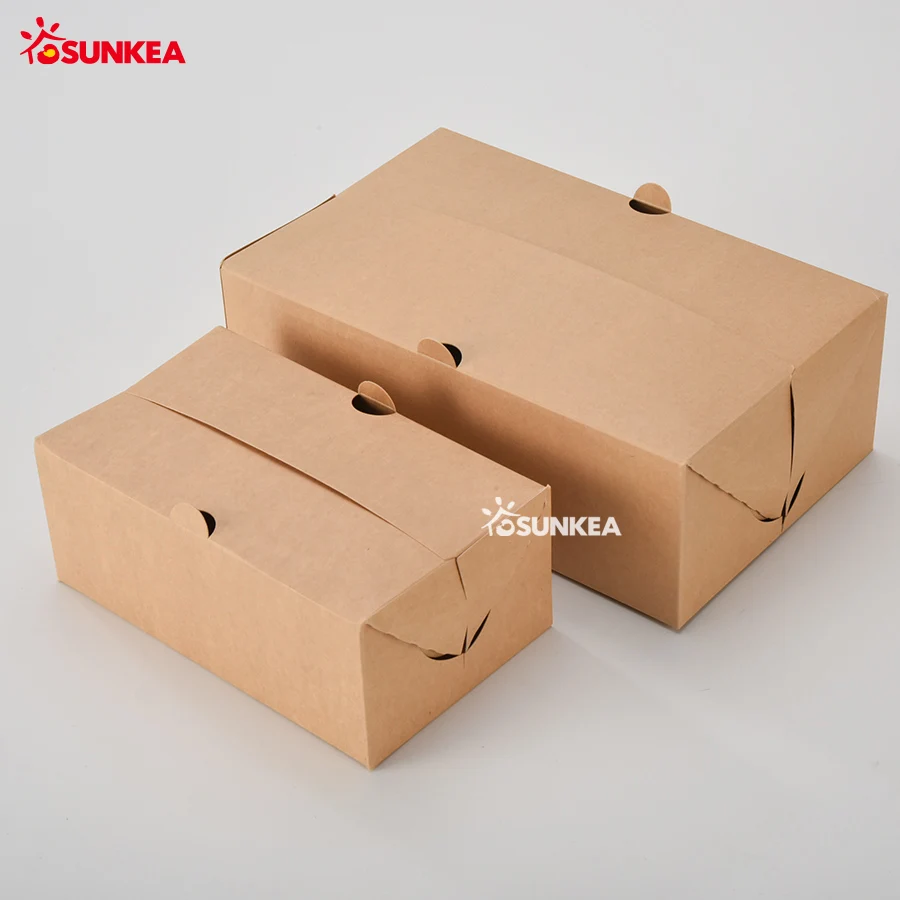Wholesale Disposable Take Away Food Grade Customized LOGO Printing fast food fried chicken box