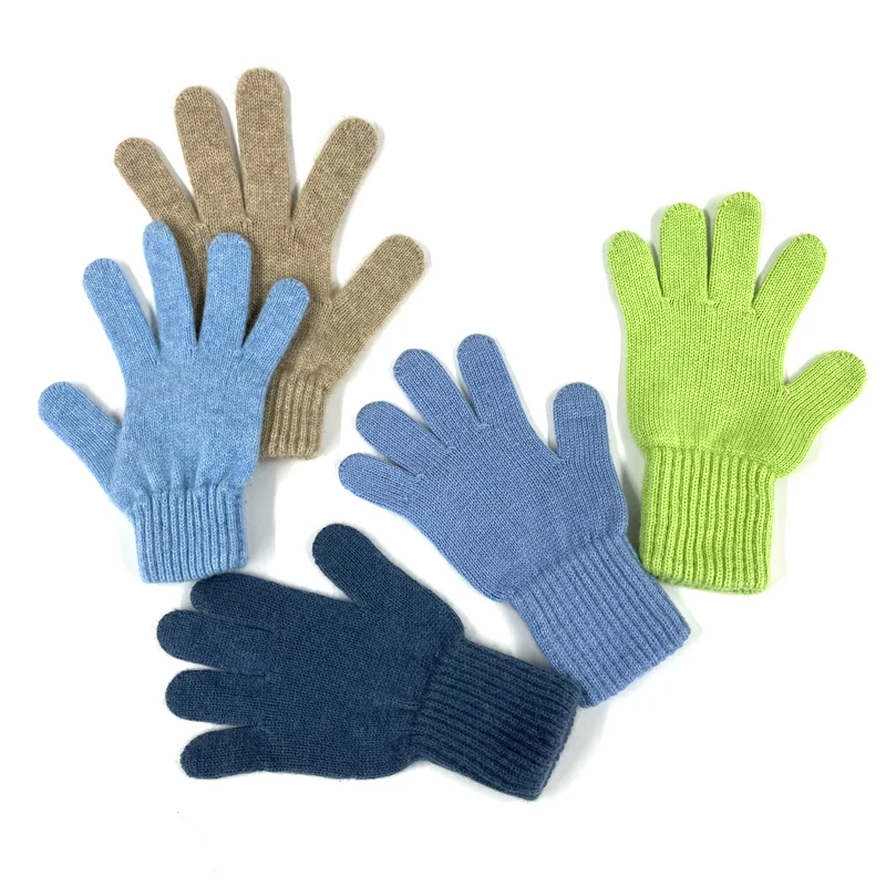Новое поступление, зимние кашемировые перчатки из чистого 100%, зимние женские модные теплые кашемировые вязаные перчатки