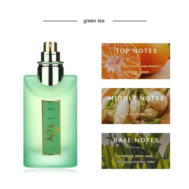 White Tea Perfume Women Light Fragrance Small Natural Long-Lasting Fragrance Affordable Green Tea Scented Light Perfume