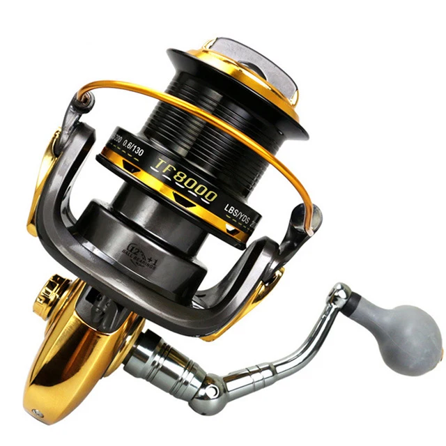Yumoshi Fishing Reel 12+1BB Surfcasting Fishing Reel Long Distant Wheel for Saltwater 8000/11000 Series Drag Fishing Reel