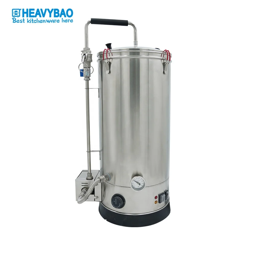 
Heavybao Home Use Stainless Steel Electric Brewing Equipment Kettle Beer Brewer 