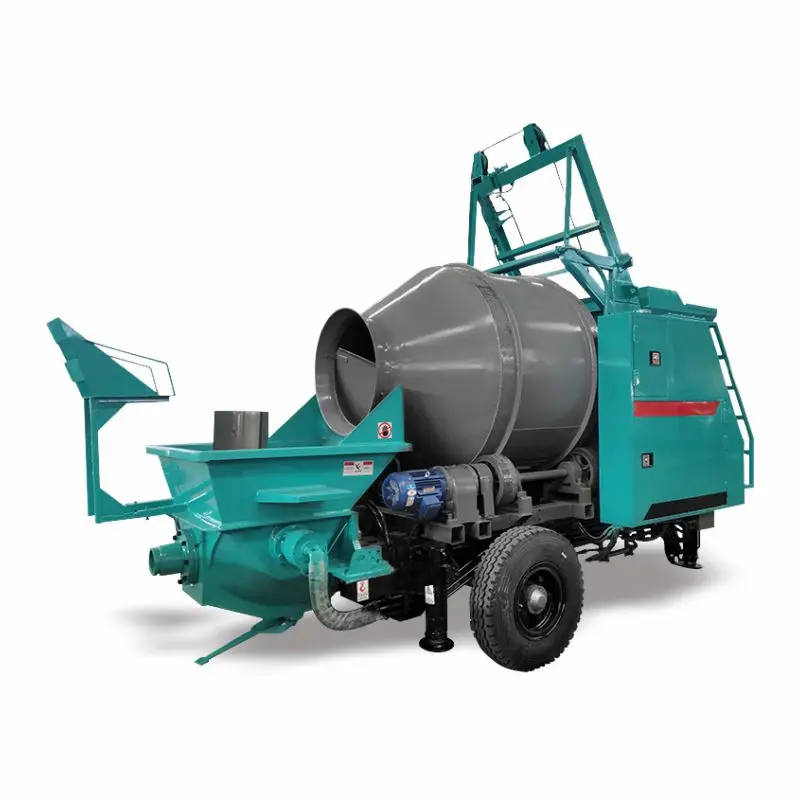 New Design Diesel Concrete Mixer And Concrete Conveying Pump Fine Stone Concrete Mixing Pump