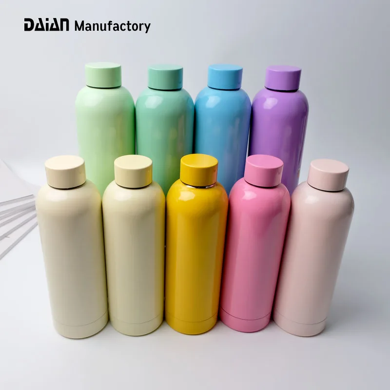 DAIAN New Hot Sale 500ml Insulated Stainless Steel Water Bottle Vacuum Flasks With Small Mouth