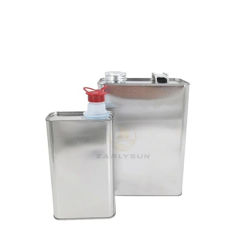 Custom size 4 liters F type metal paint can with screws