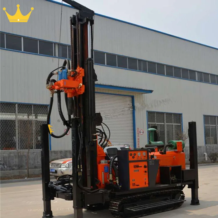 260m/360m/460m/560m Hydraulic crawler type borehole water well drilling machine rig mine drilling rig