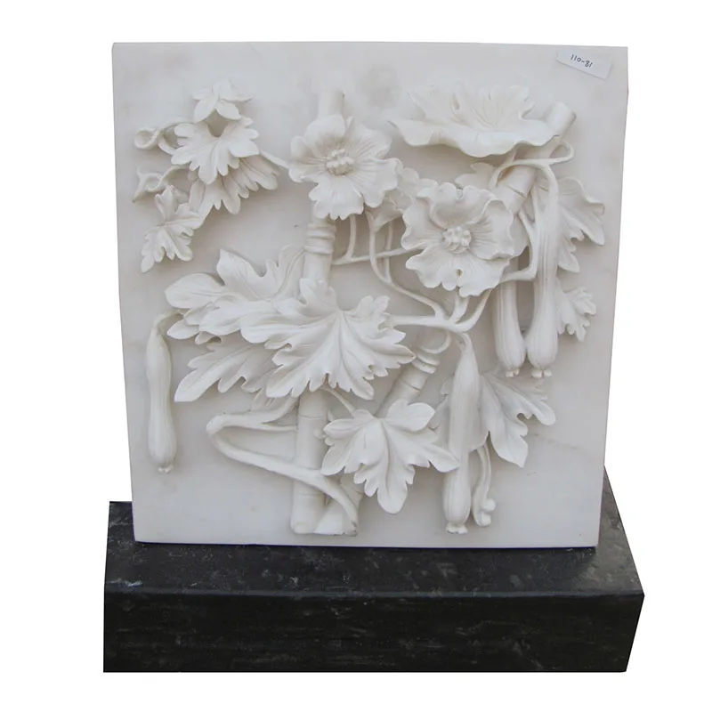 Vintage Apartment Stone Carving Girl Round Hanging Wall Decor Statue 3D Wall Art Sculpture