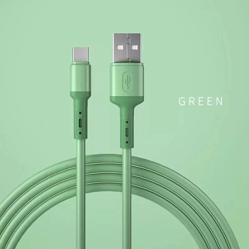 Wholesale Fast Charging Soft Liquid Silicon Material Data Cable Type C Mobile Phone Charger USB Cable for iPhone