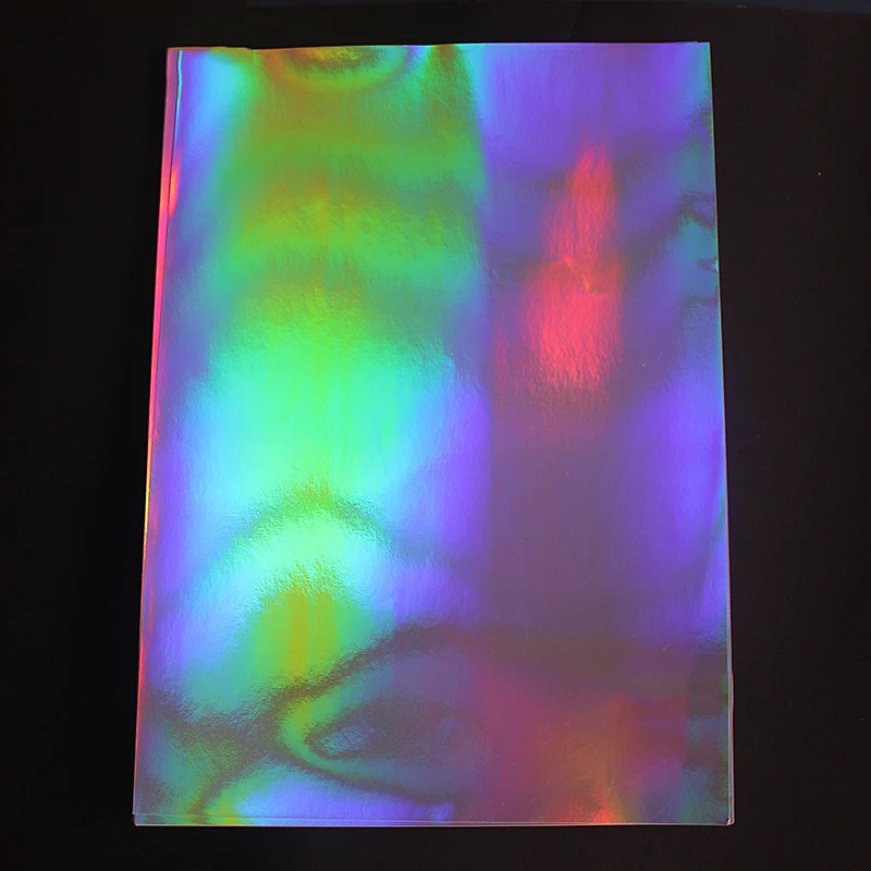 Laser Silver Plain Self-Adhesive Waterproof Laser Label Film Magic Sticker Color Bright Barcode Holographic Laser Paper