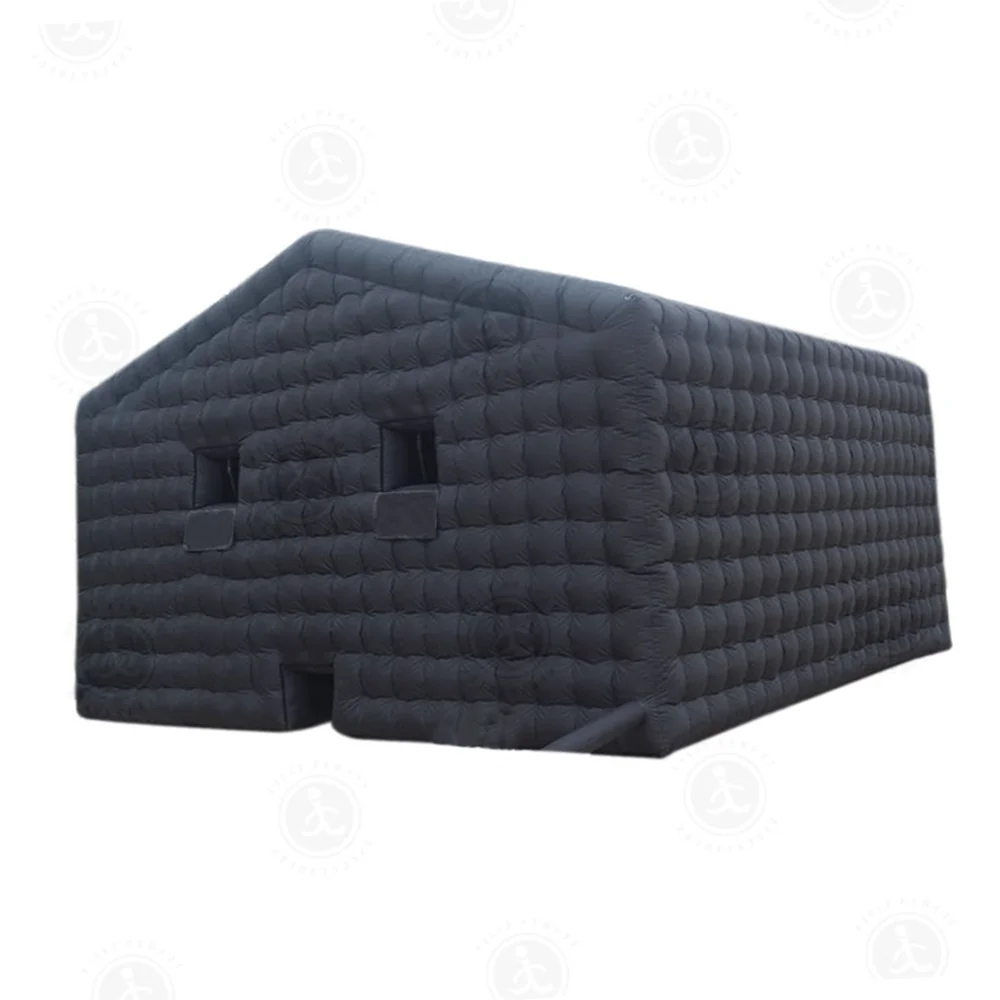 Backyard 6M Portable Inflatable-Nightclub Party Cube Planetarium Tent Disco Light Dome Black Night Club