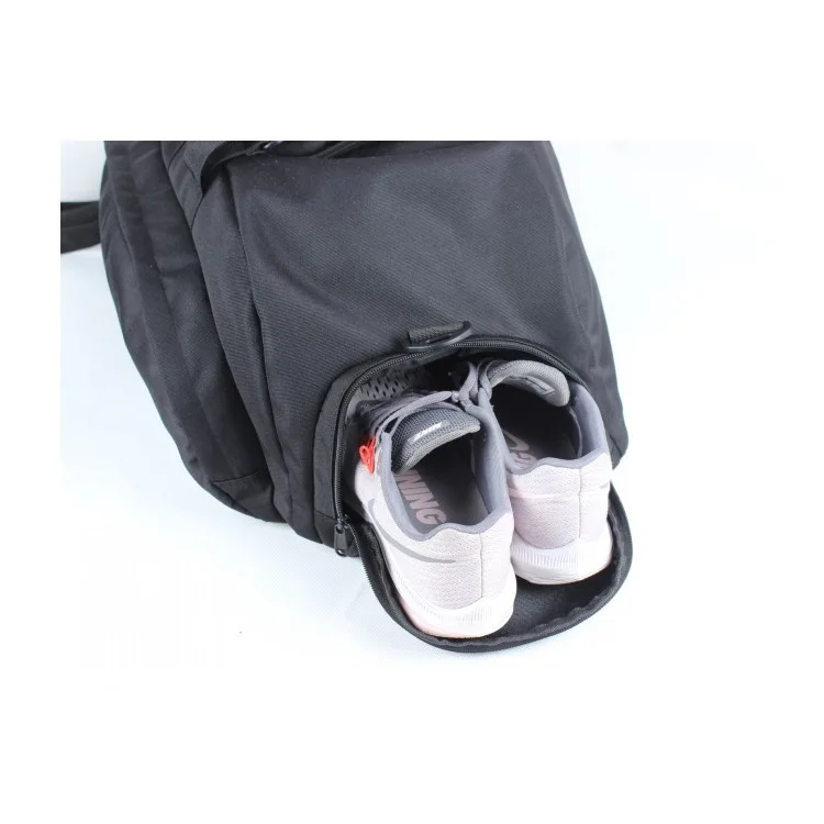 Custom waterproof nylon large capacity travel gym sport duffel bag with shoe compartment