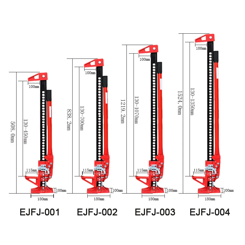 HOT sale 20 ton - 80 High Lift Farm Jack red Cast And