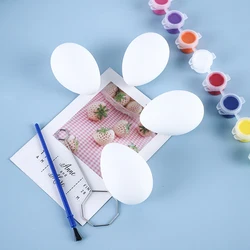 Wholesale Amazon plastic eggs Children paint Easter plastic eggshells with brush egg toys colored paint strips