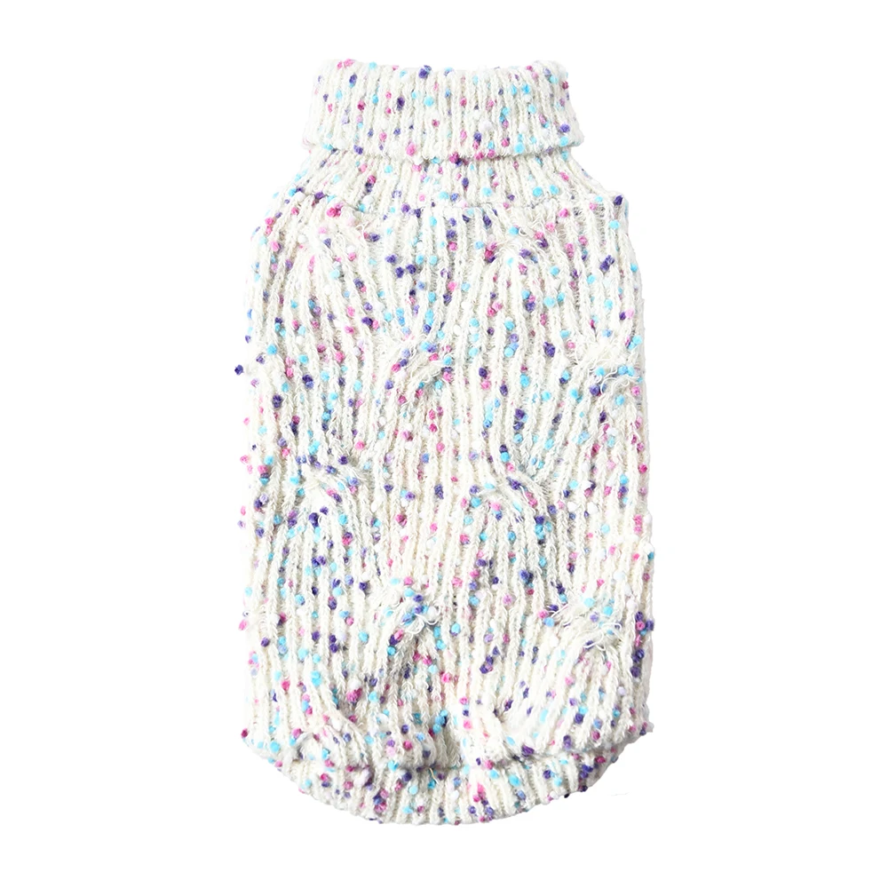 Dog Winter Sweater Knit Colorful Pet Apparel Accessories Dog Sweater